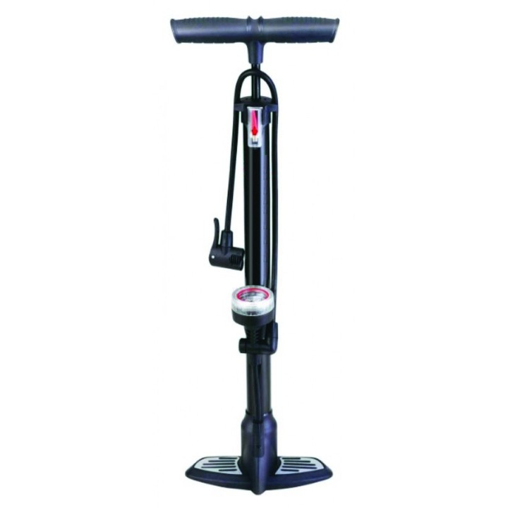 Подова помпа с манометър, 38 x 500 мм, 0-11 бара, двойно AV и FV, игли за топка и надуваем матрак