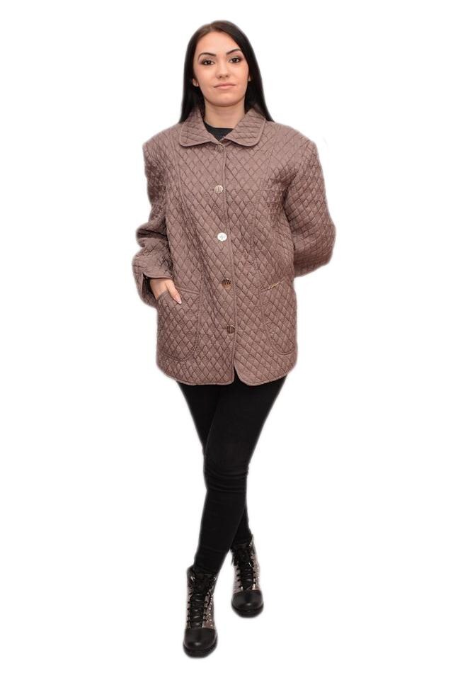 Jacheta de toamna cu aspect matlasat, D&J Exclusive, Nisipiu