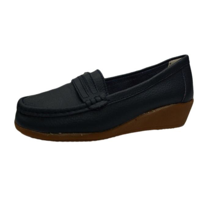 Pantofi cazual cu design simplu, D&J Exclusive, Albastru marin, 39