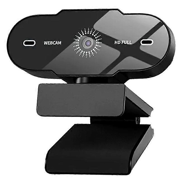 Уеб камера USB FRU-CJK0424-260918-058, 1080p Full HD, вграден микрофон, 30 fps, USB 2.0, черна