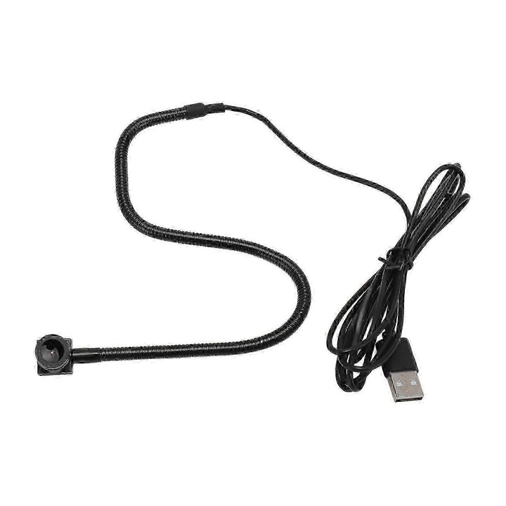 Уеб камера USB FRU-CJK0424-260918-196, 2MP, с вграден микрофон, Plug and Play, за монтиране в центъра на екрана (зрителен контакт), черна