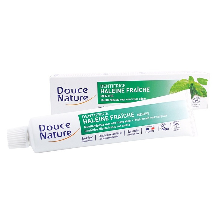Паста за зъби Douce Nature, Мента, 75мл