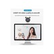 Уеб камера USB FRU-CJK0424-260918-1179, 1080p Full HD, ъгъл 90°, 30 fps, автофокус, вграден микрофон, нощно виждане, бяла