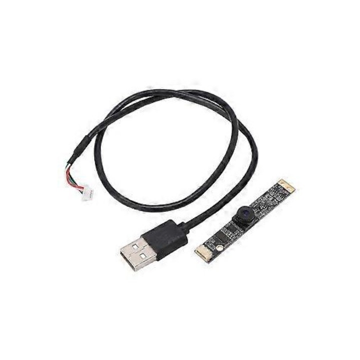 Модул камера USB FRU-CJK0424-260919-942 2MP (1920x1080), 76° зрително поле, 30 FPS, фокусно разстояние 4.8 мм, фиксиран фокус, USB 2.0, черен