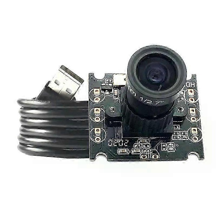 Модул камера USB FRU-CJK0424-260918-1482 GC2053, 2MP 1080p (1920x1080) 30 FPS, сензор 1/2.9" GC2053 CMOS, FOV 95°/125°/170°, USB 2.0, MJPEG/YUY2, фиксиран фокус