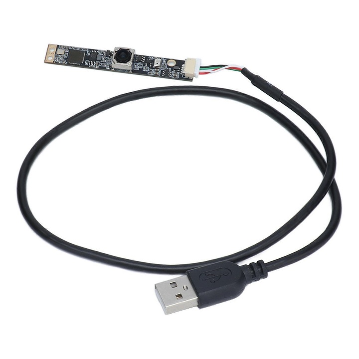 USB 2.0 модул камера FRU-CJK0424-260919-1052 (IMX179) 8MP, автофокус, ъгъл 115°, обектив 2.4 мм, USB кабел, черен