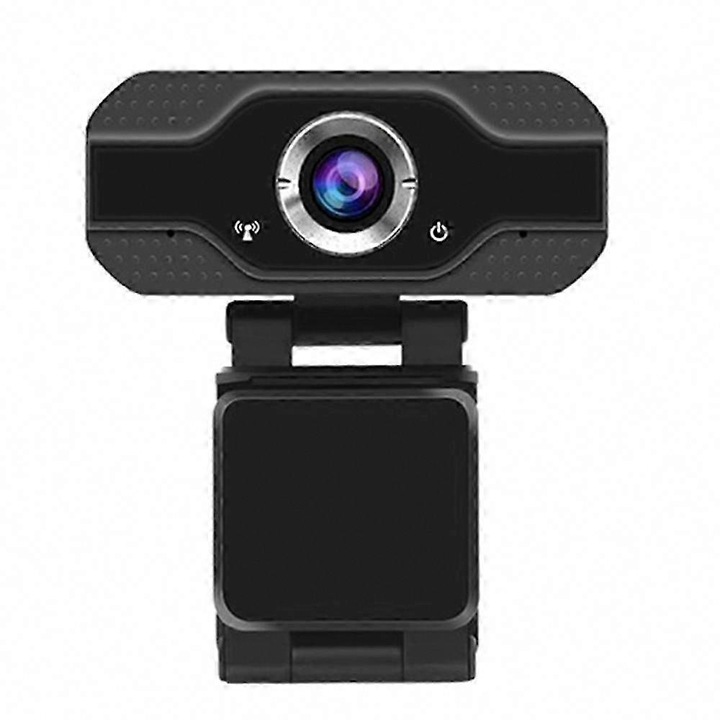 Уеб камера USB FRU-CJK0424-260919-036, Full HD 1080p 30fps, автофокус, микрофон с цифрово намаляване на шума, plug&play USB 2.0, въртене на 360°, съвместима с Windows/Mac, черна