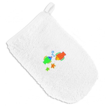 Manusa pentru baita Terry cu broderie 01 Manusa pentru baita Terry cu broderie 01