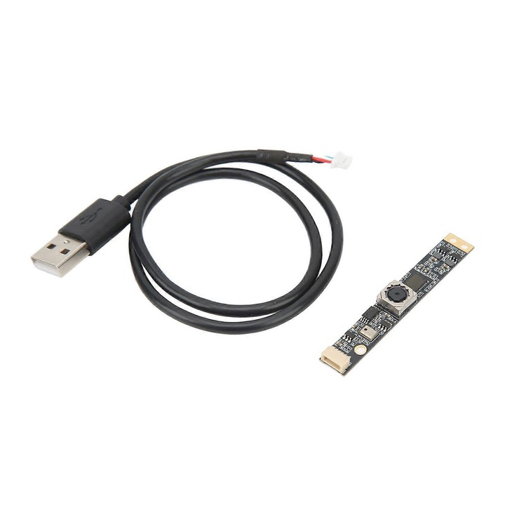 Модул камера USB FRU-CJK0424-260919-798, 5MP, автофокус, ъгъл на видимост 87°, вграден цифров микрофон, MJPEG 15FPS, 62x9x5 мм, черен
