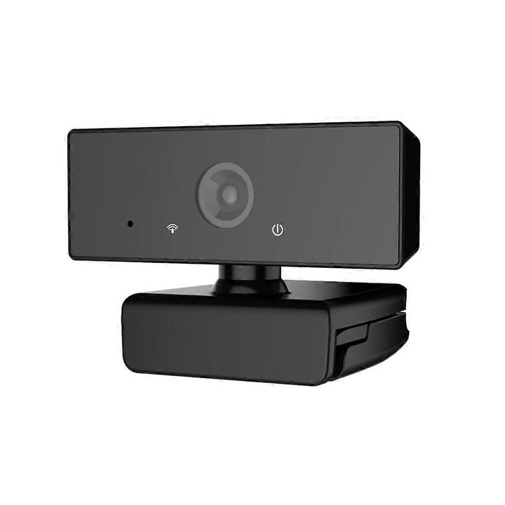 Уеб камера USB FRU-CJK0424-260919-033, 1080p (1920x1080) Full HD, вграден микрофон, ръчен фокус, 30 fps, USB 2.0, кабел 150 см, черна