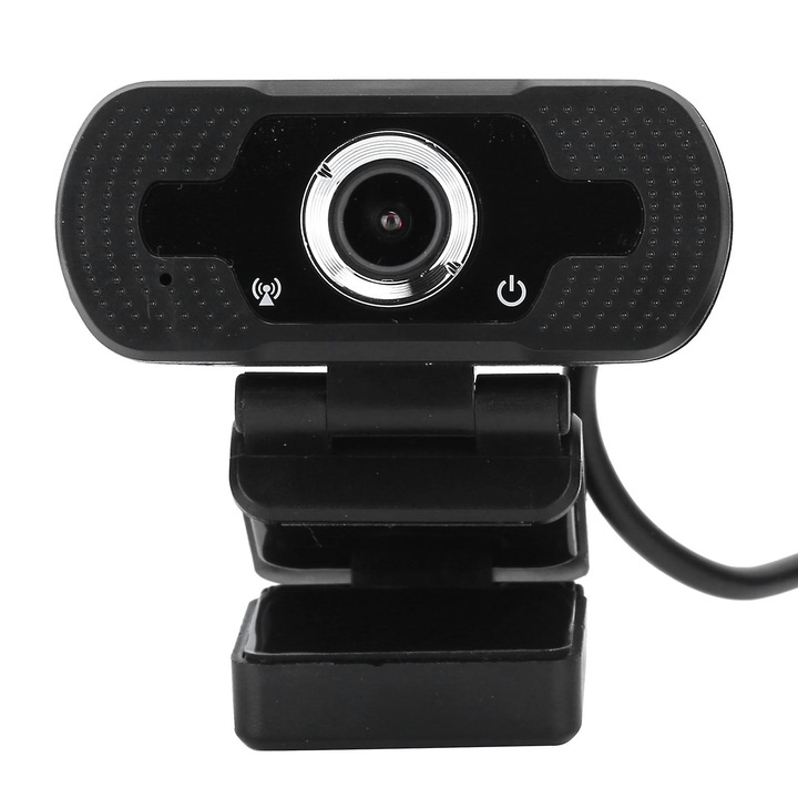 Уеб камера FRU-CJK0424-260919-148, 1080p Full HD, USB 2.0 UVC, H.264/MJPEG, 30 FPS, сензор 1/3", кабел 140 см, черна