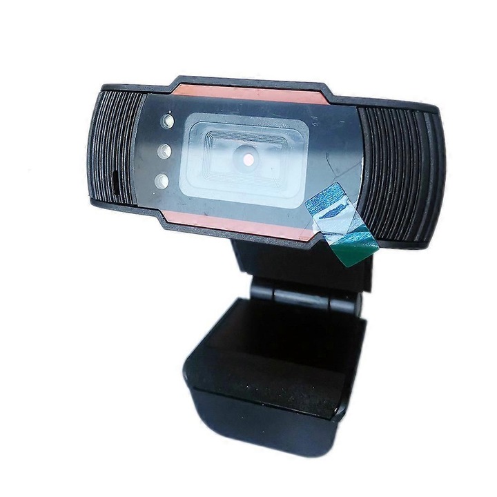 Уеб камера FRU-CJK0424-260919-1242 480p 30 fps, вграден микрофон, USB 2.0, MJPG/YUY2, щипка за монитор, черна