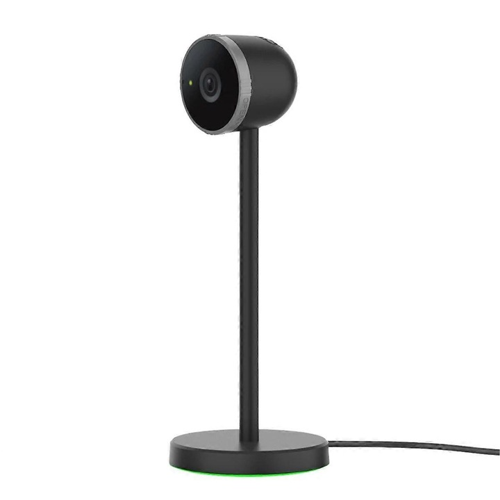Уеб камера FRU-CJK0424-260919-114, 1080p 60 fps, регулируем широк ъгъл, USB-C, физически затвор за поверителност, противоплъзгаща основа с LED, черна