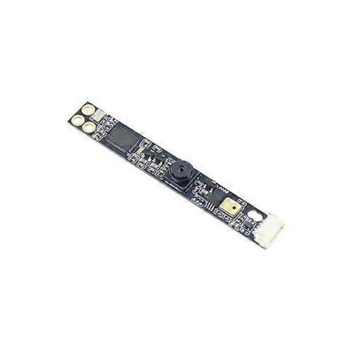 Модул камера USB FRU-CJK0424-260919-1103, CMOS GC2145 2MP, широкоъгълен 72/120°, USB 2.0, вграден микрофон, фиксиран фокус, черен, 60x8 мм
