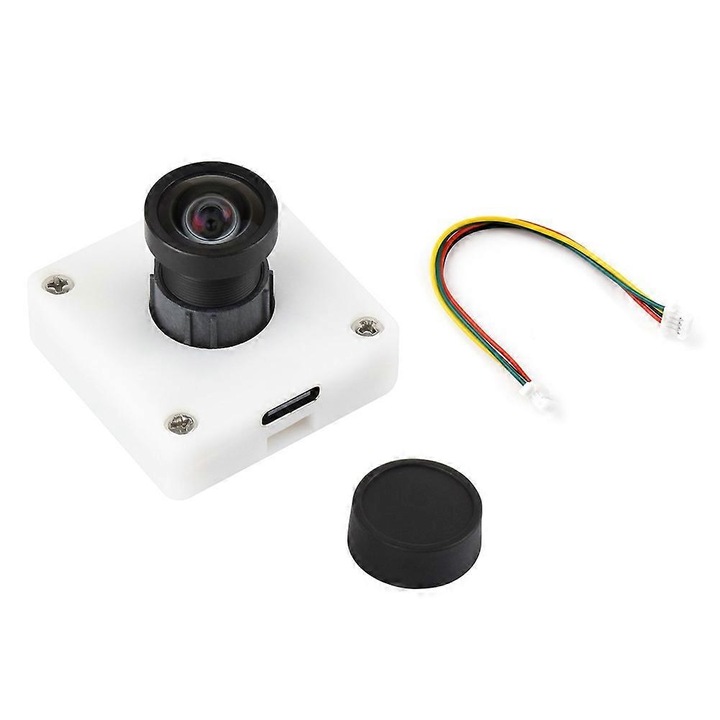 Камерен модул USB IMX577 FRU-CJK0424-260918-114, сензор 12 MP 3840x3024, зрителен ъгъл 113°, обектив без изкривявания, USB 2.0 Type-C, конектор SH1.0 4 пина, 5V, бял