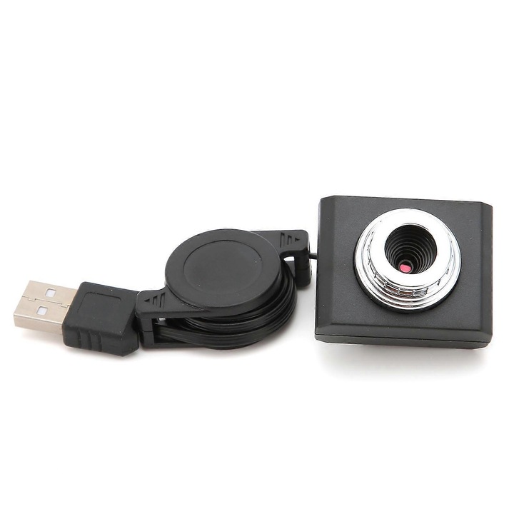 Уеб камера USB 2.0 FRU-CJK0424-260919-127, видео резолюция 640x480 16 fps, 5.0 MP (софтуерно подобрение), цифрово изображение 30 MP (софтуерно), plug-and-play, черна