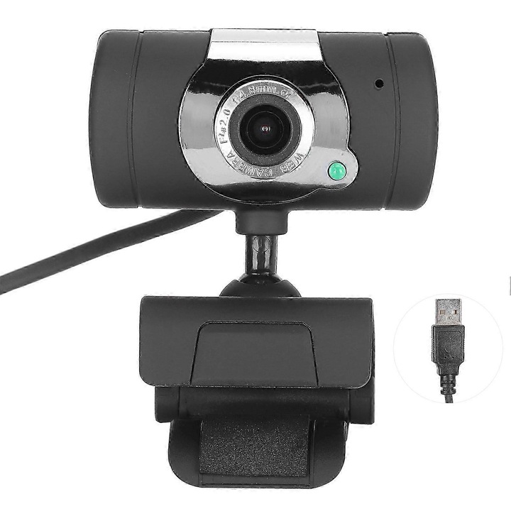 Уебкамера Q15, 1080p Full HD с вграден микрофон, CMOS сензор, стъклен обектив, USB, 30 FPS, черна, кабел 150 см, FRU-CJK0424-260918-129