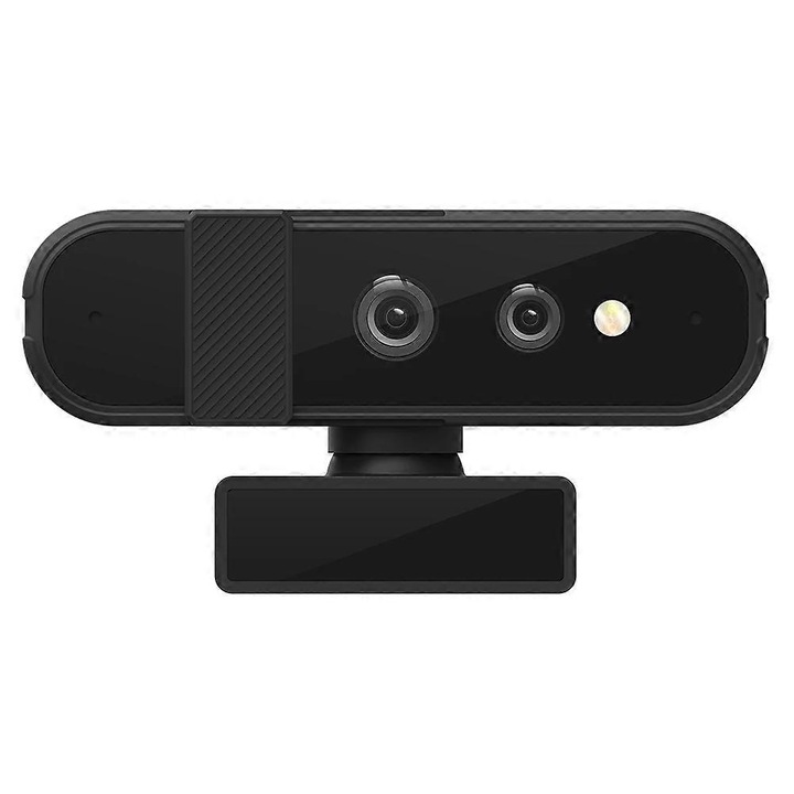 Уеб камера FRU-CJK0424-260919-1273, Full HD 1080p 30 fps, ъгъл 80°, USB plug-and-play, съвместима с Windows Hello, двойни микрофони с намаляване на шума, черна