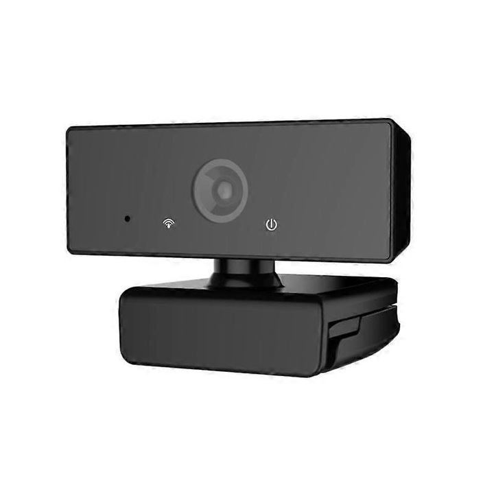 Уеб камера USB FRU-CJK0424-260918-1355, 1080p (1920 x 1080) 30 fps, USB 2.0, вграден микрофон, ръчен фокус, USB кабел 150 см, черна, размери 82 x 30 мм