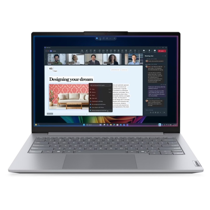 Laptop Lenovo ThinkBook 14 G9 IPL Procesor Intel® Core™ Ultra 5 325 12M Cache, up to 4.5 GHz, 14" WUXGA, 16GB DDR5, 512GB SSD, Intel Graphics, Windows® 11 Pro, Gri