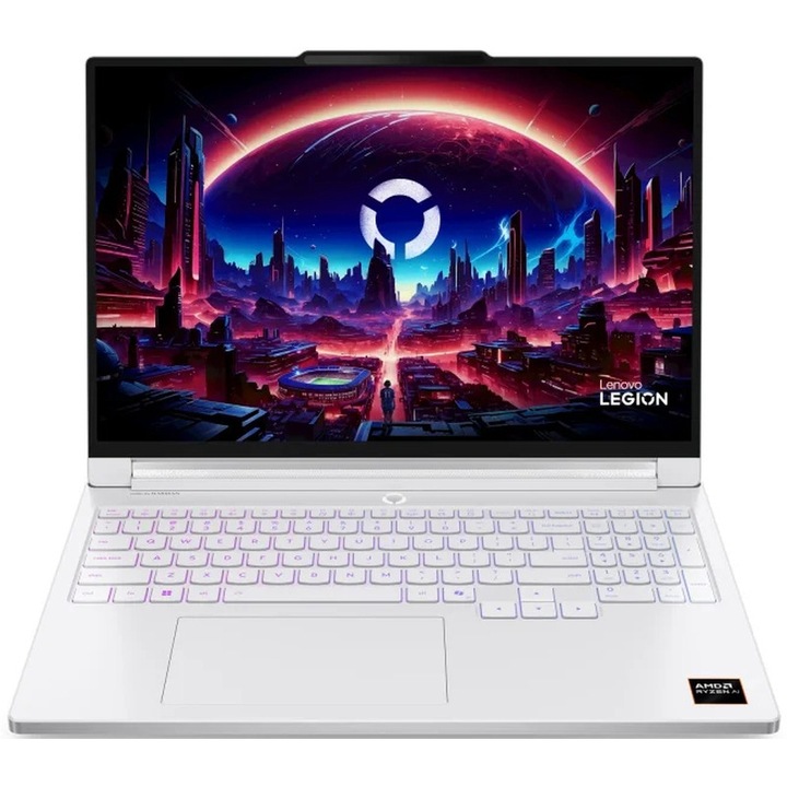 Laptop Gaming Lenovo Legion 7 16AGP11 Procesor AMD Ryzen™ AI 9 HX 470 24M Cache, up to 5.2 GHz 16" WQXGA OLED 240Hz, 32GB LPDDR5X, 1TB SSD, nVidia GeForce RTX 5070 @12GB, Windows® 11 Home, Alb