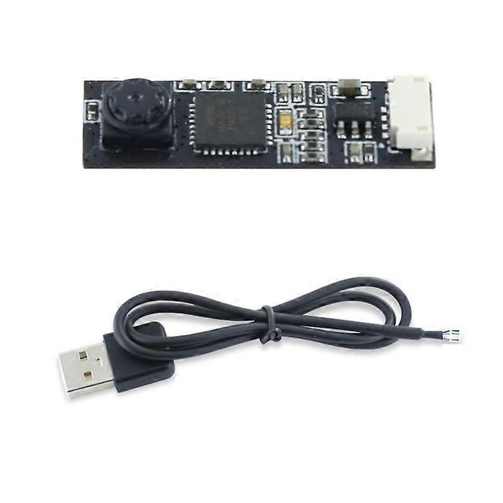 USB камера модул FRU-CJK0424-260918-1300, сензор OV7675 0.3MP (640x480) YUV 30fps, USB 2.0, зрителен ъгъл 50°, включен USB кабел 40 см, черен