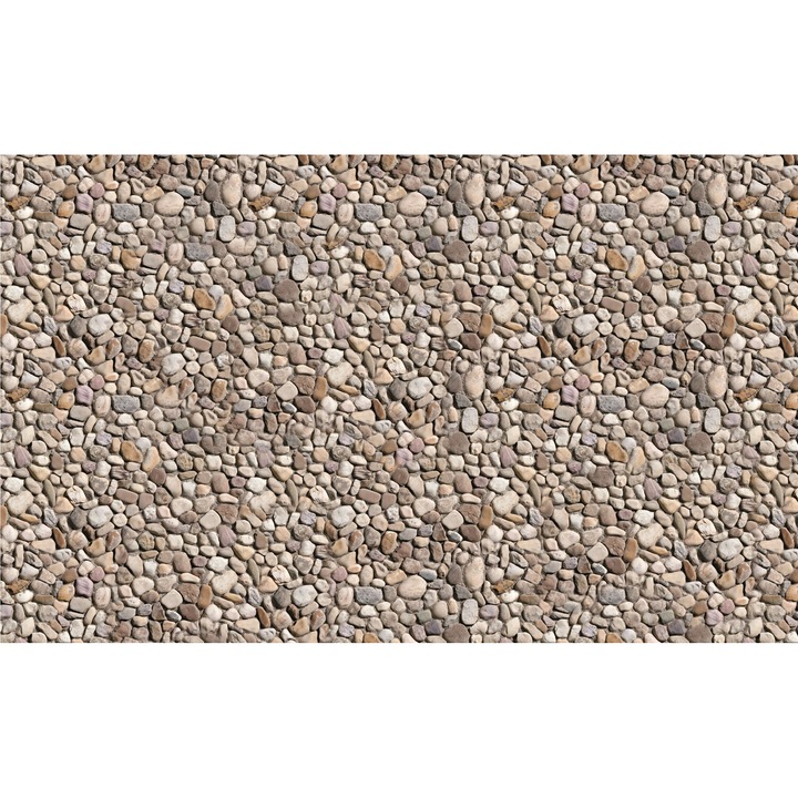 Фототапет DEGRETS 83783 Стена от камъчета, 254x368см