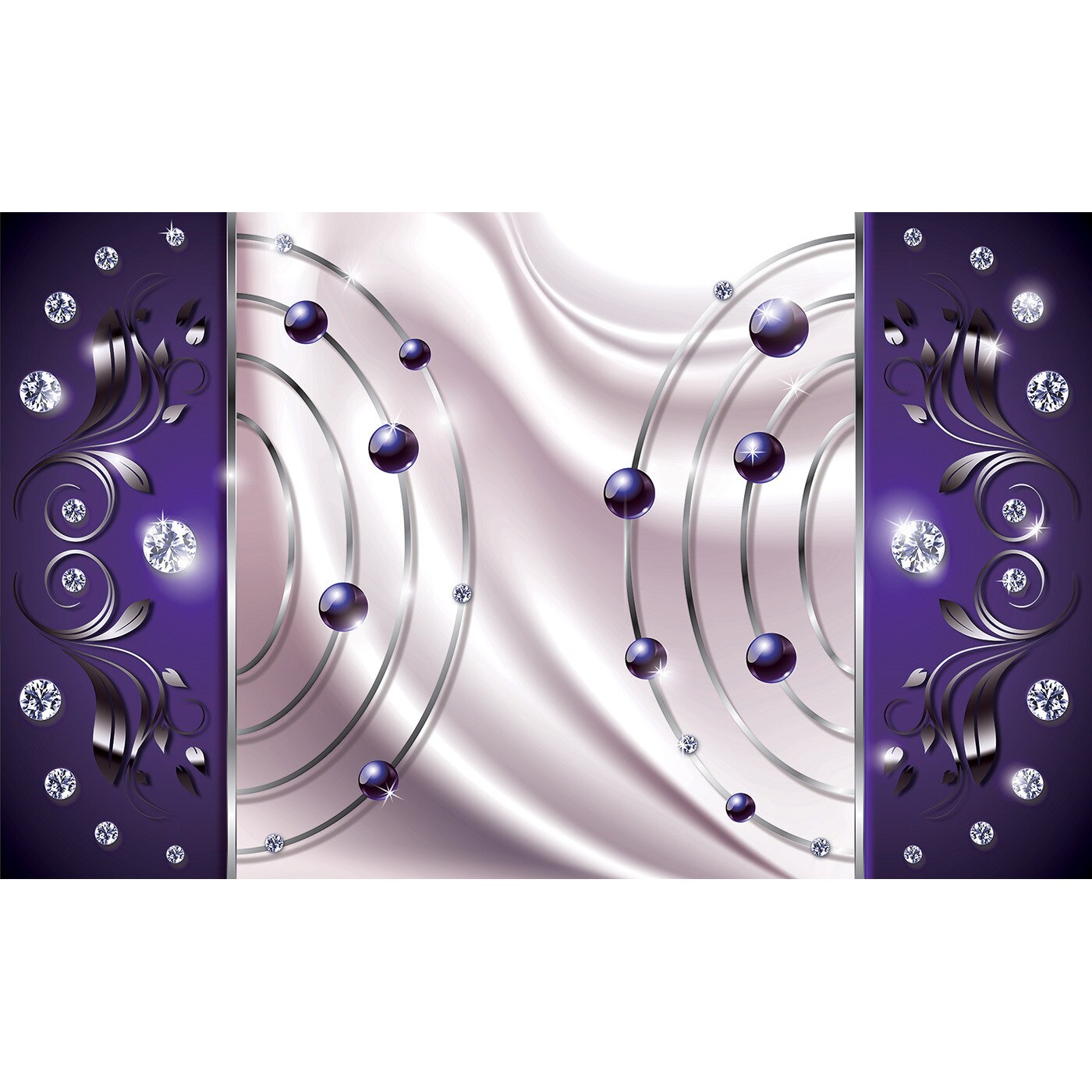 Fototapet DEGRETS 83815 Abstractie Violet Diamant 3D 184x254cm