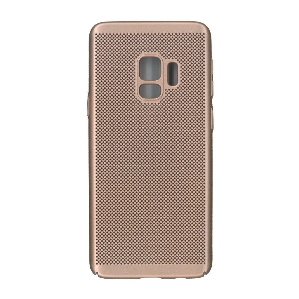 Husa de protectie spate, EuroCell Air, cu perforatii pentru Samsung Galaxy S9 , auriu