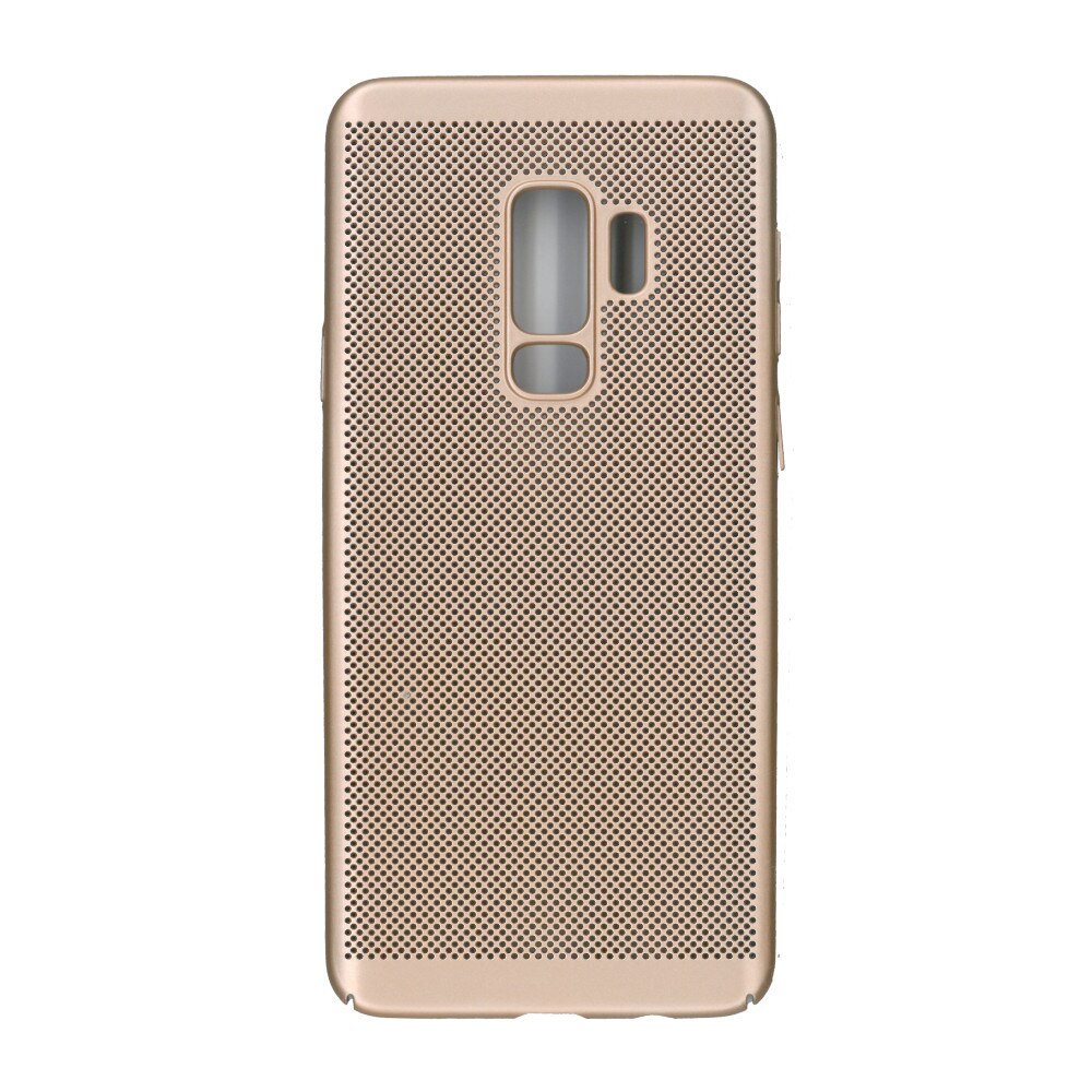 Husa de protectie spate, EuroCell Air, cu perforatii pentru Samsung Galaxy S9 Plus, auriu