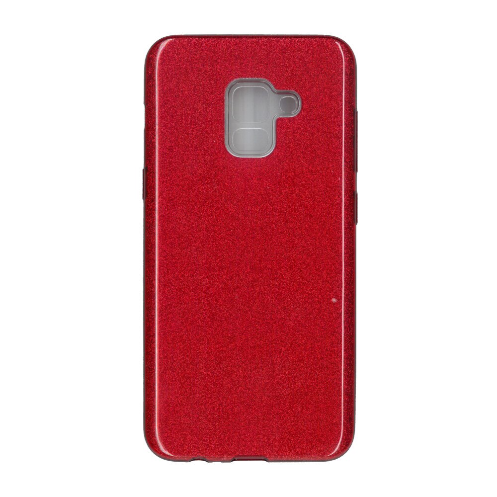 Husa de protectie spate EuroCELL Shiny pentru Samsung Galaxy A8 2018, rosu