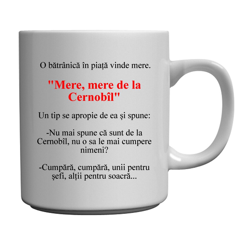 Cana personalizata - Mere de la Cernobil