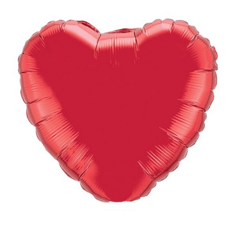 Balon folie, forma inima, culoare rosu , inaltime 80 cm, 1buc