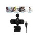 Уеб камера USB 2K (2560x1440) FRU-CJK0424-260919-1355, 4MP, 25 FPS, вграден микрофон, ротация на 360°, Plug and Play, USB 2.0, черна
