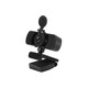 Уеб камера USB 2K (2560x1440) FRU-CJK0424-260919-1355, 4MP, 25 FPS, вграден микрофон, ротация на 360°, Plug and Play, USB 2.0, черна