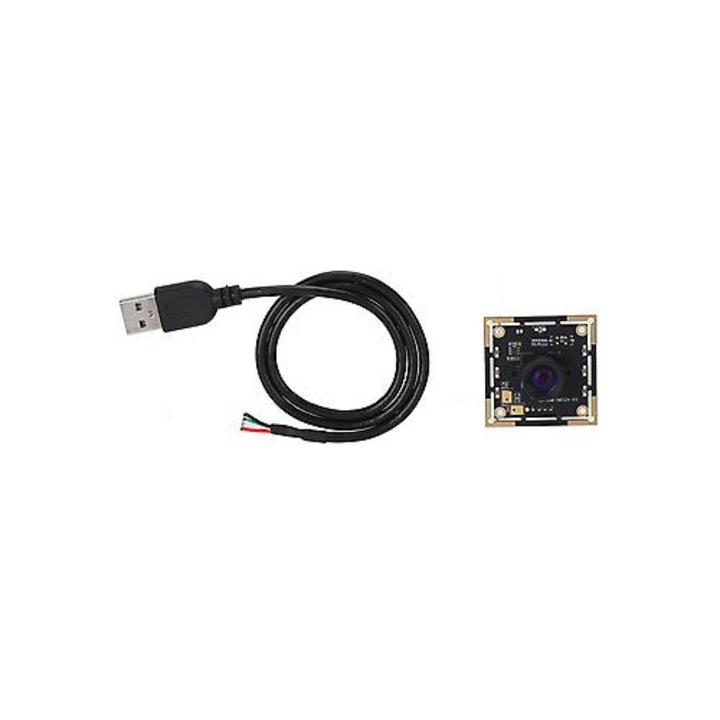 USB камера модул FRU-CJK0424-260919-1303 OV5693 5MP, ъгъл на видимост 100°, USB 2.0 UVC, с микрофон, ръчен фокус, plug-and-play