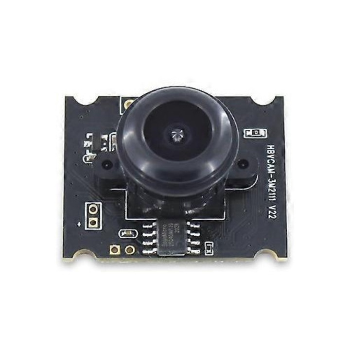 Модул камера USB FRU-CJK0424-260919-1353, 3MP (1080p), сензор OV3660, широкоъгълен 110°, ръчен фокус, UVC OTG интерфейс, черен