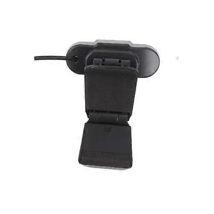 Уеб камера FRU-CJK0424-260919-1203, Full HD 1080p, USB plug-and-play, вграден микрофон, съвместима с PC/лаптоп, черна/червена