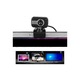 Уеб камера USB FRU-CJK0424-260919-839, HD с вграден микрофон, въртене на 360°, наклон на 60°, нощно виждане с LED, plug-and-play, черно/сребристо