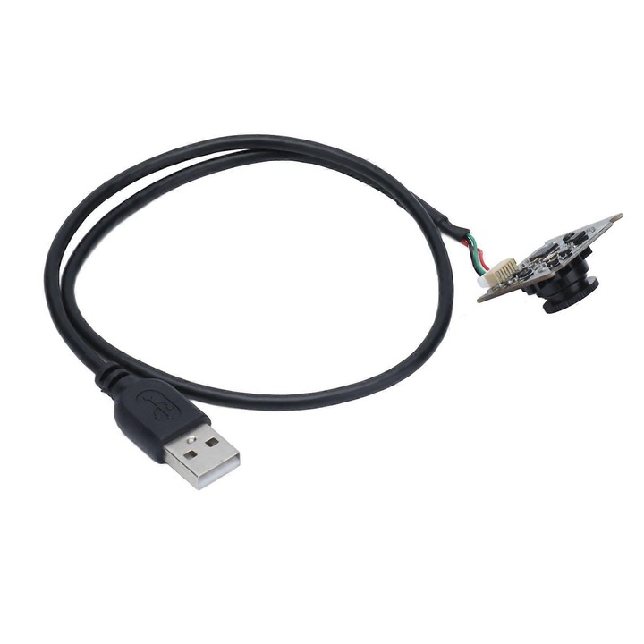 USB камера модул HBVCAM-V2101 V11 0.3MP (GC0308) UVC OTG, 50° FOV, USB 2.0, ръчен фокус, размери 30x25x11.3 mm, черен, FRU-CJK0424-260918-1341