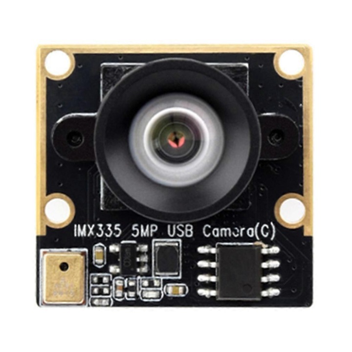 Камера USB IMX335 FRU-CJK0424-260918-247, 5MP (2K) с WDR и повишена чувствителност при слаба светлина, черна