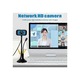 Уеб камера USB FRU-CJK0424-260918-531, вграден микрофон, 640×480 30fps, стъклена леща, LED осветление, черна, USB кабел