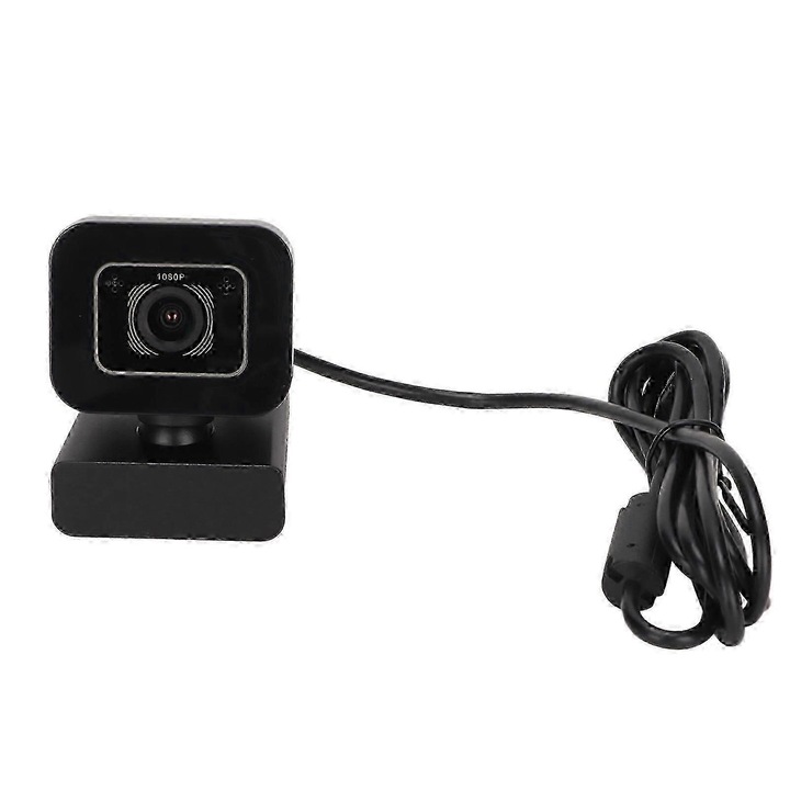 Камера USB FRU-CJK0424-260919-378, Full HD 1080p 30 fps, CMOS сензор, вграден микрофон, USB 2.0, въртене на 360°, черна
