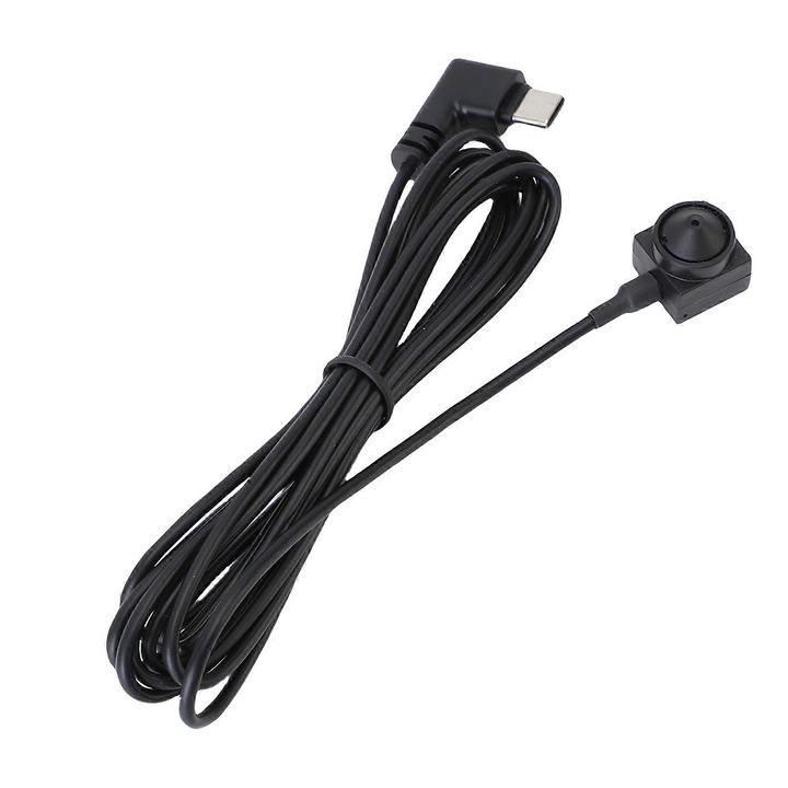 Уеб камера USB с USB-C FRU-CJK0424-260919-864, 8MP, 1/4 инча CMOS сензор, ъгъл на видимост 67°, UVC/OTG, plug-and-play, черна