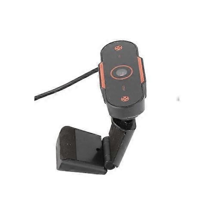 Уеб камера USB FRU-CJK0424-260919-853, Full HD 1080p, plug-and-play, съвместима с PC/лаптоп, черна