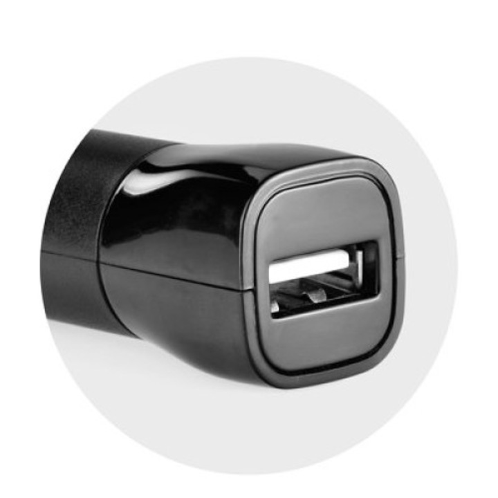 Autós töltő Blue Star 12/24V, 1A, Micro usb kábel, Fekete