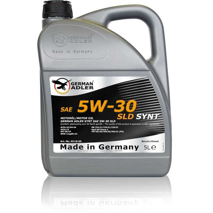 Моторно масло German Adler Synt Sae 5W-30 SLD -4L