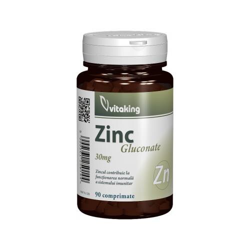Gluconat de Zinc 30mg Vitaking 90cpr