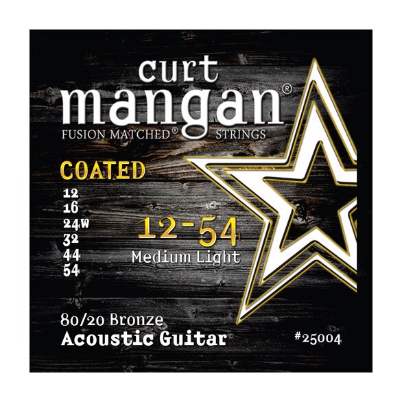 Set Corzi Chitara Acustica -Curt Mangan 80/20 Bronze Medium-Light Coated 12-54