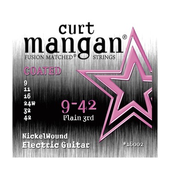 Set Corzi Chitara Electrica - Curt Mangan Nickel Wound Coated 09-42 Set Corzi Chitara Electrica - Curt Mangan Nickel Wound Coated 09-42